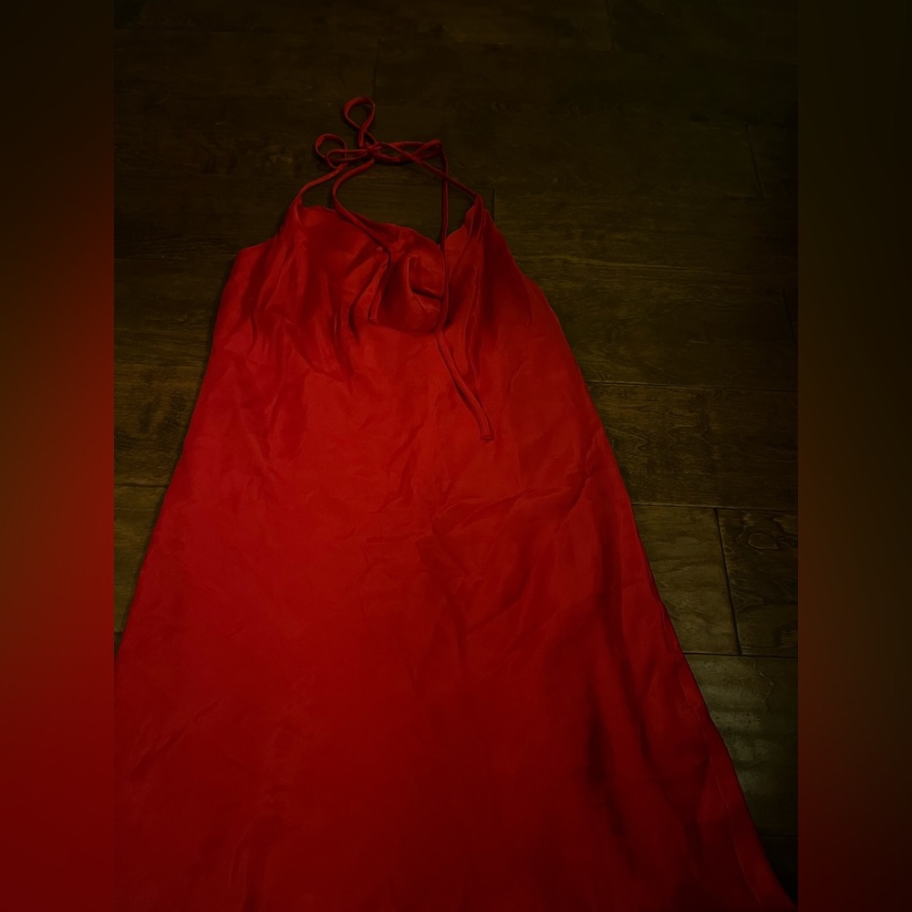 NWT Zara Satin Mini Dress - Picture 6 of 7